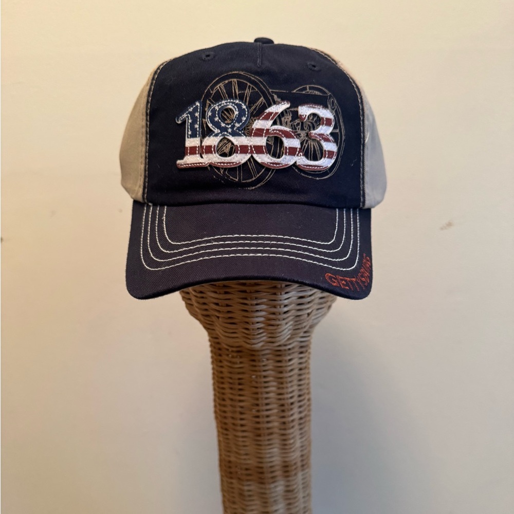 Navy and Beige 1863 Cap
